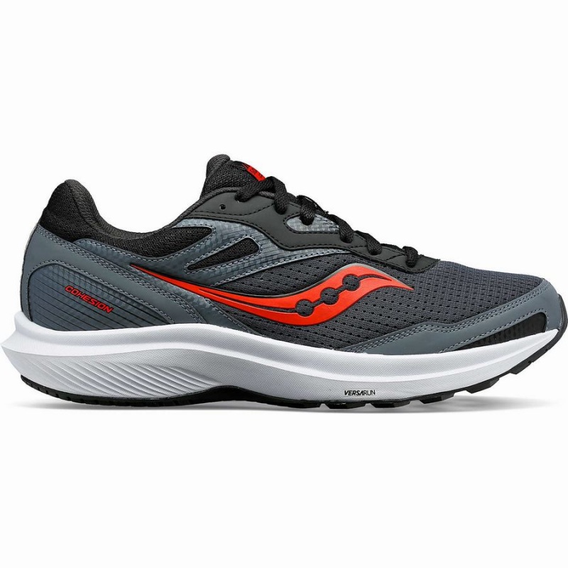 Grey / Red Blue Saucony Cohesion 16 Men\'s Running Shoes | Philippines S20974-J78