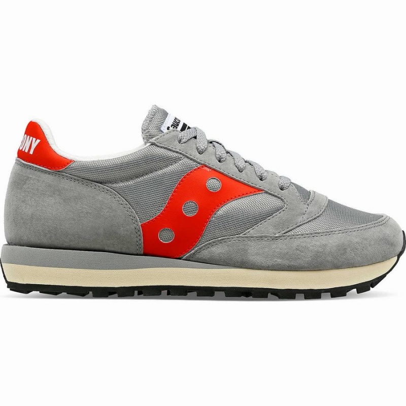 Grey / Red Saucony Jazz 81 Men\'s Sneakers | Philippines S05648-H51