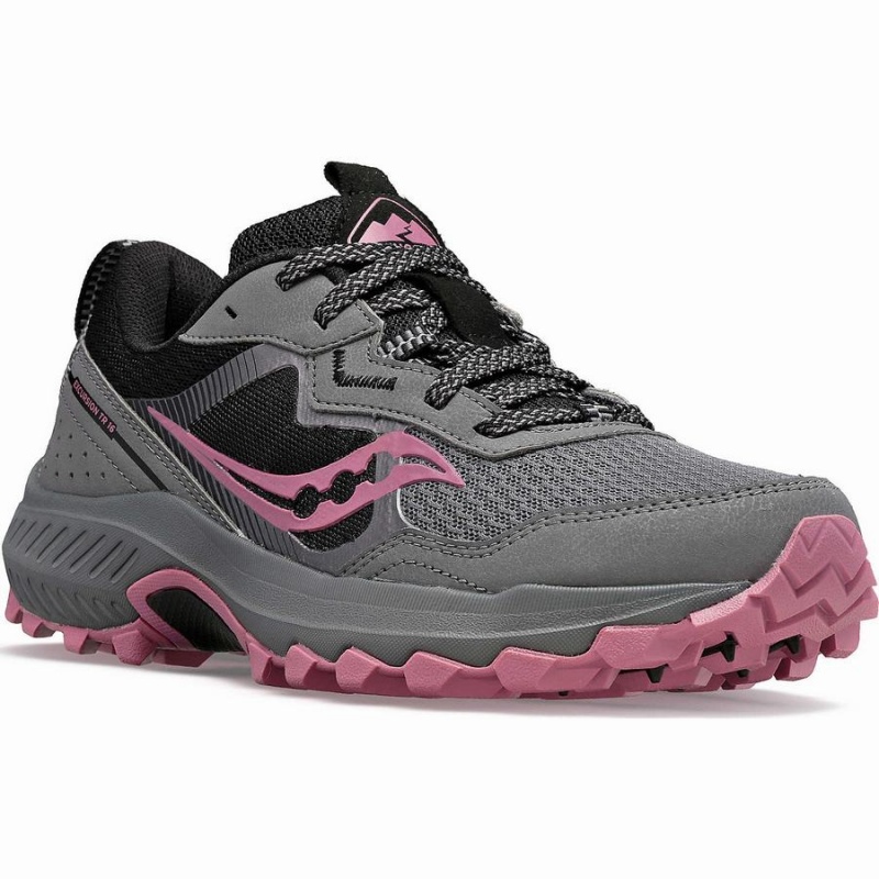 Grey / Rose Saucony Excursion TR16 Women's Trail Running Shoes | Philippines S93816-M07