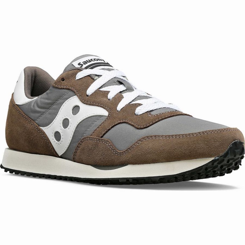 Grey / White Saucony DXN Trainer Men's Sneakers | Philippines S51428-J69