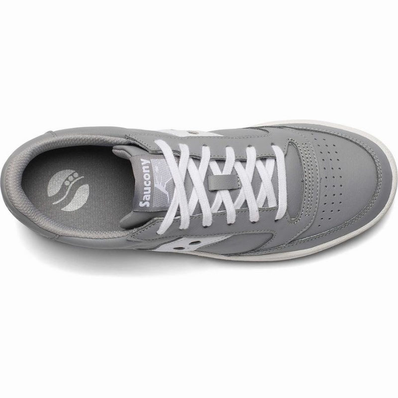 Grey / White Saucony Jazz Court Men's Sneakers | Philippines S72480-Y43