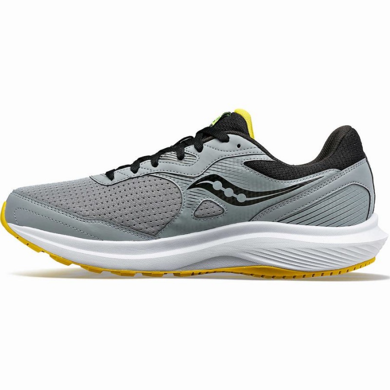 Grey / Yellow Saucony Cohesion 16 Men's Running Shoes | Philippines S09164-K41