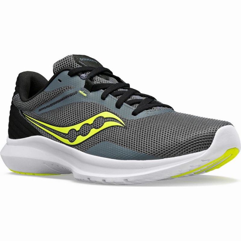 Grey / Yellow Saucony Convergence Men's Walking Shoes | Philippines S98301-Q19