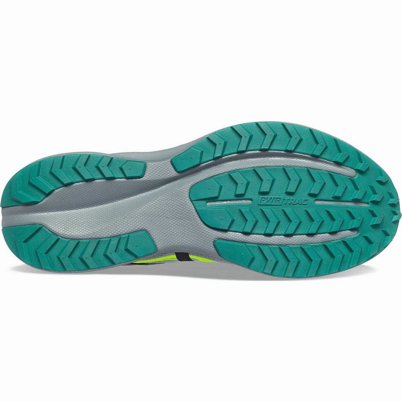 Grey / Yellow Saucony Ride 15 TR Men's Trail Running Shoes | Philippines S85639-V20