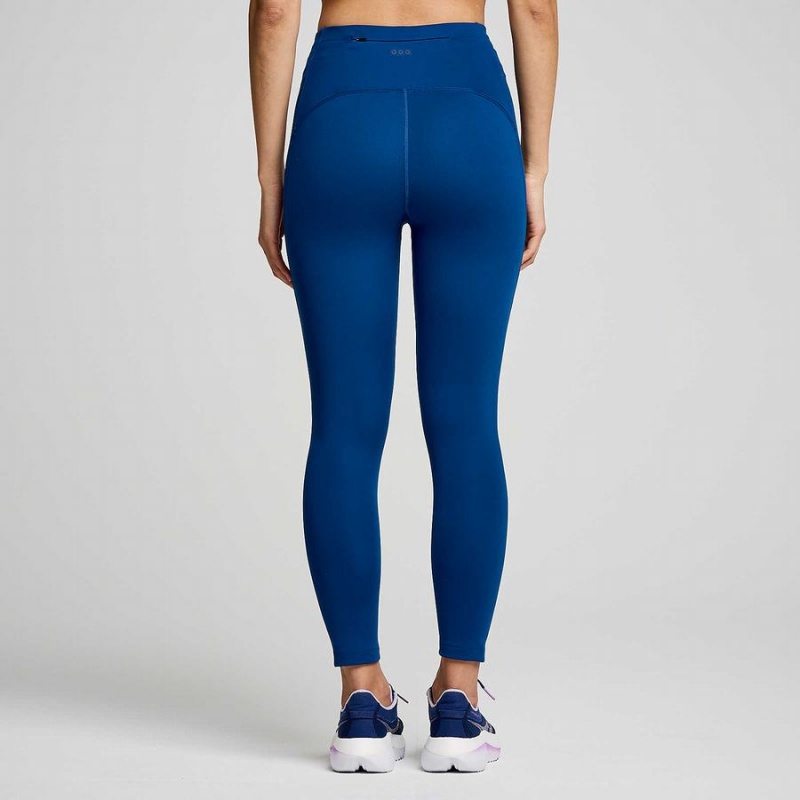 Indigo Saucony Fortify Crop Women's Tight | Philippines S96170-U87