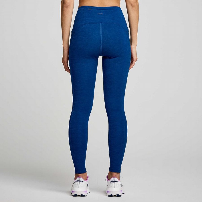 Indigo Saucony Solstice Women's Tight | Philippines S97305-Q35