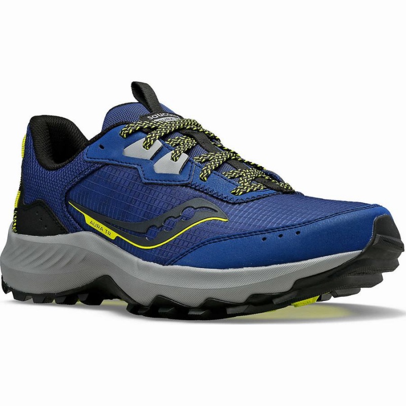 Indigo / Black Saucony Aura TR Men's Running Shoes | Philippines S94750-R38