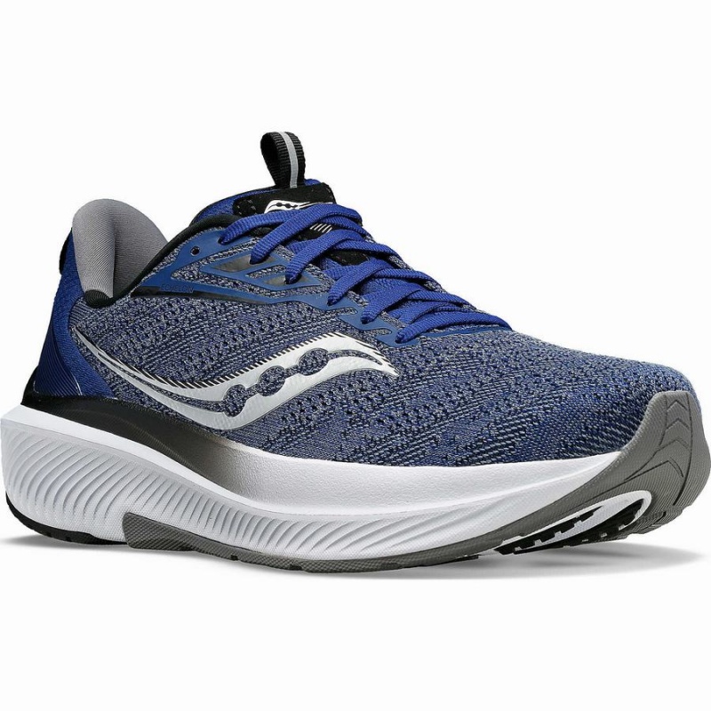 Indigo / Black Saucony Echelon 9 Wide Men's Running Shoes | Philippines S29807-B37