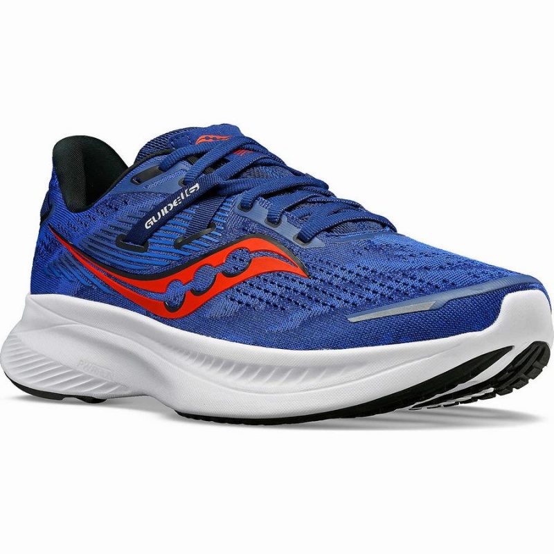 Indigo / Black Saucony Guide 16 Men's Running Shoes | Philippines S60742-S17