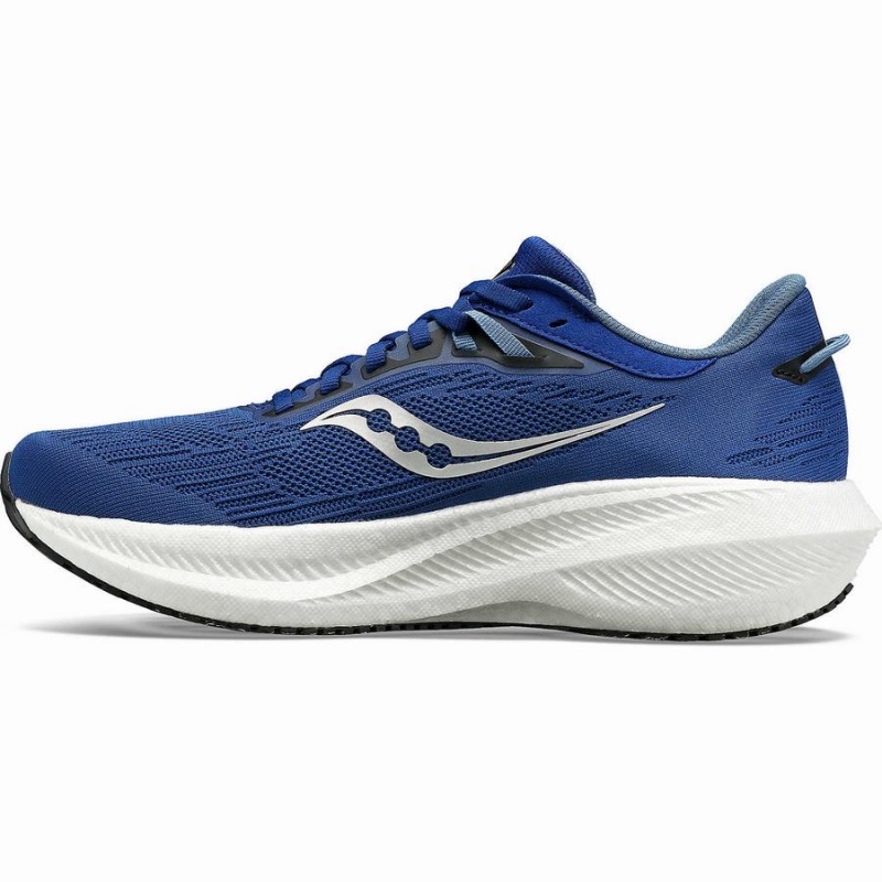 Indigo / Black Saucony Triumph 21 Men's Running Shoes | Philippines S35427-H06