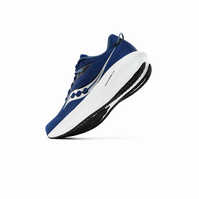 Indigo / Black Saucony Triumph 21 Men's Running Shoes | Philippines S35427-H06