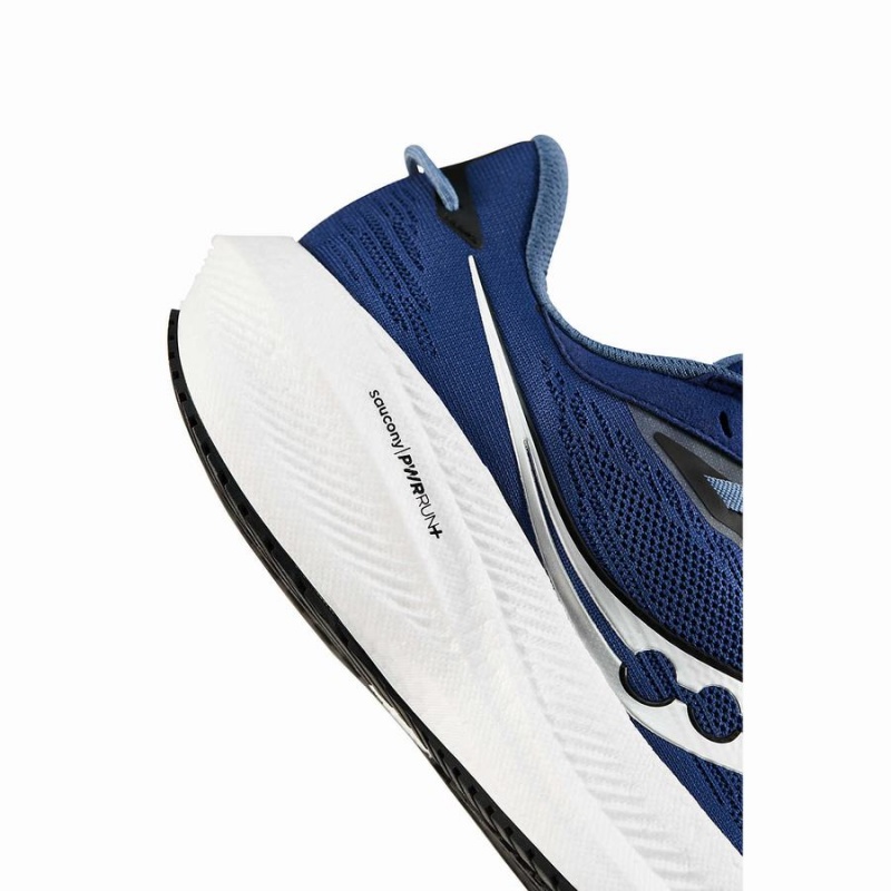 Indigo / Black Saucony Triumph 21 Men's Running Shoes | Philippines S35427-H06