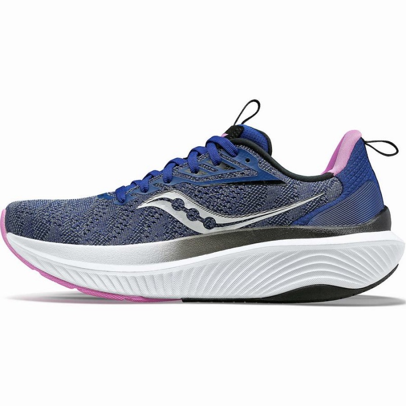 Indigo / Purple Saucony Echelon 9 Wide Women's Running Shoes | Philippines S98046-B16