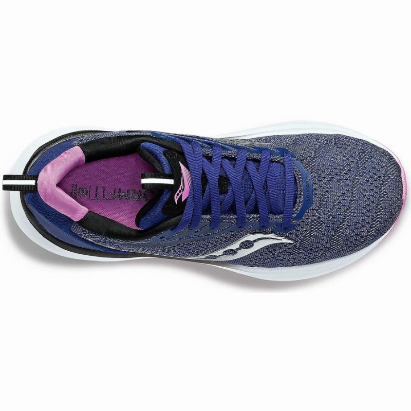 Indigo / Purple Saucony Echelon 9 Wide Women's Running Shoes | Philippines S98046-B16