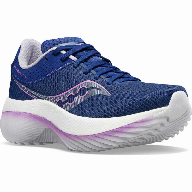 Indigo / Purple Saucony Kinvara Pro Women's Running Shoes | Philippines S84103-A58