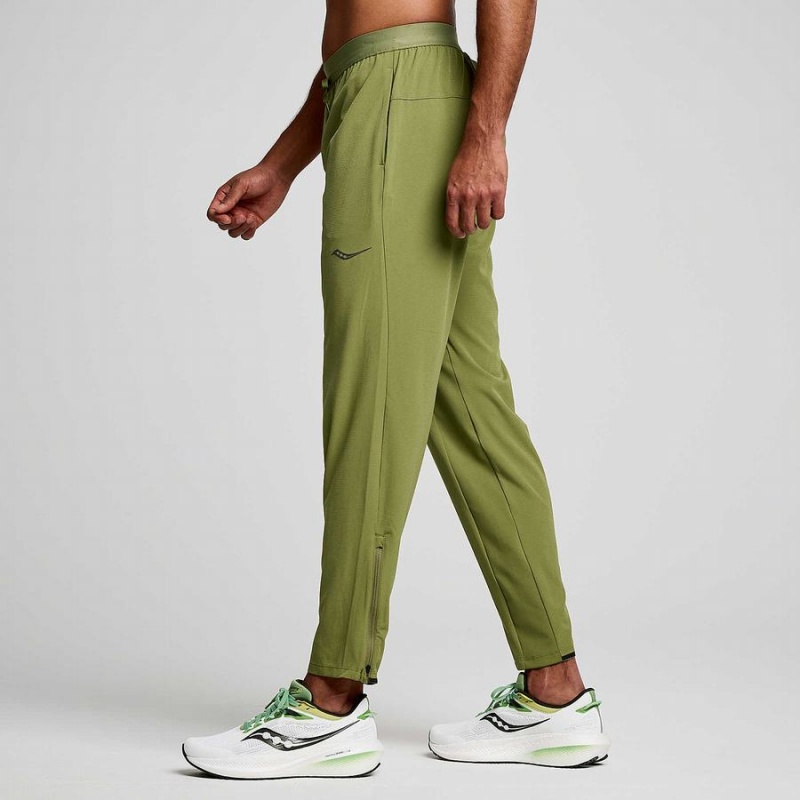 Khaki Saucony Boston Woven Men's Pants | Philippines S41856-D80