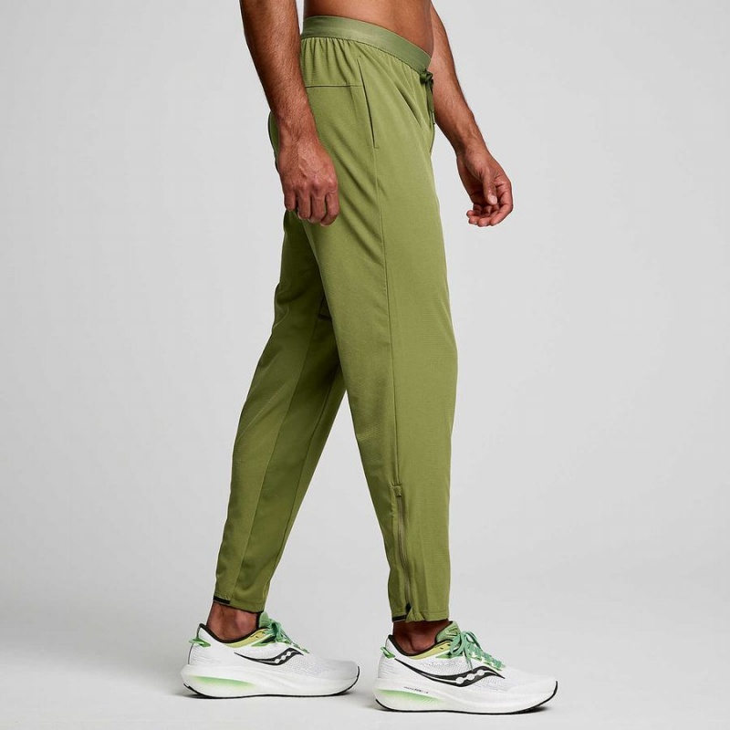 Khaki Saucony Boston Woven Men's Pants | Philippines S41856-D80