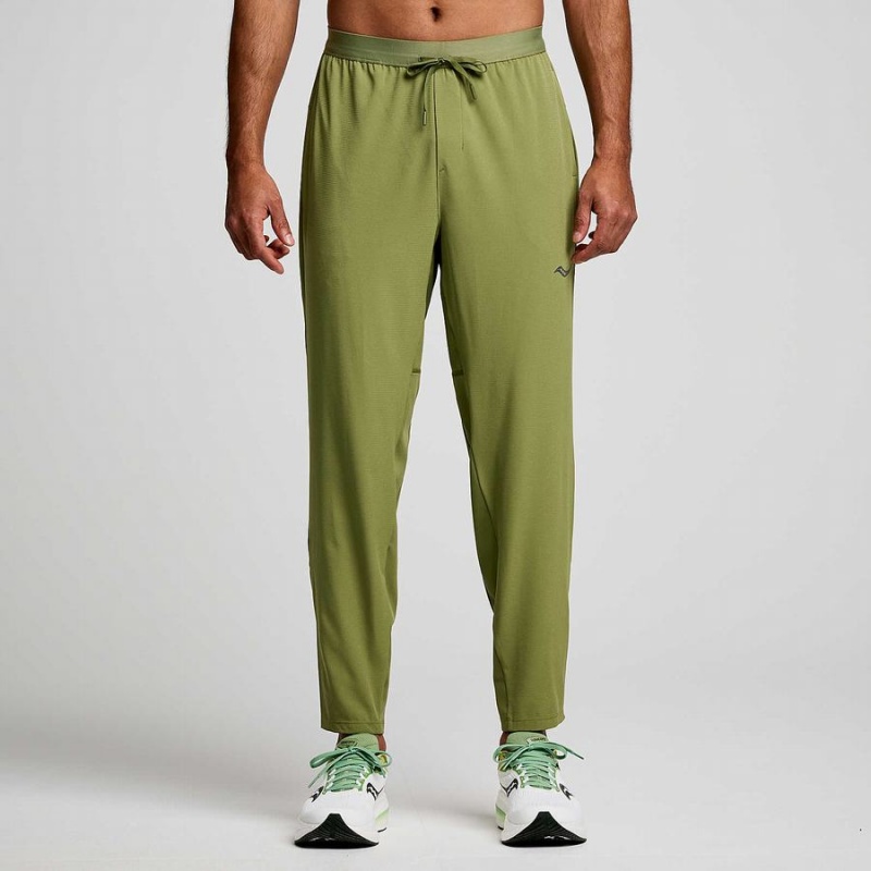 Khaki Saucony Boston Woven Men\'s Pants | Philippines S41856-D80