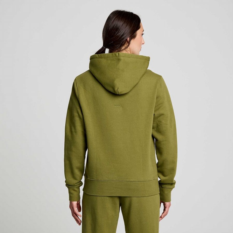 Khaki Saucony Recovery Hoody Men's Hoodie | Philippines S14853-D13