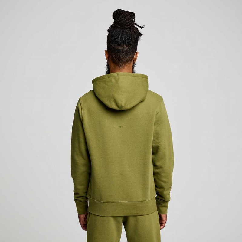 Khaki Saucony Recovery Hoody Men's Hoodie | Philippines S14853-D13