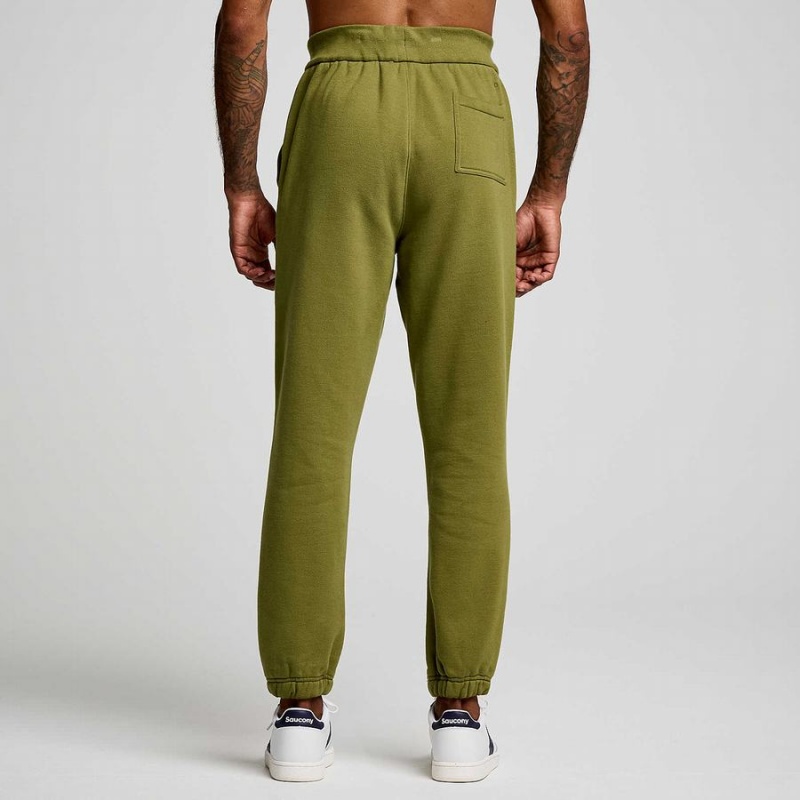 Khaki Saucony Recovery Men's Sweatpants | Philippines S14605-M72