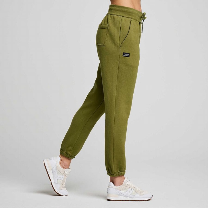 Khaki Saucony Recovery Men's Sweatpants | Philippines S14605-M72