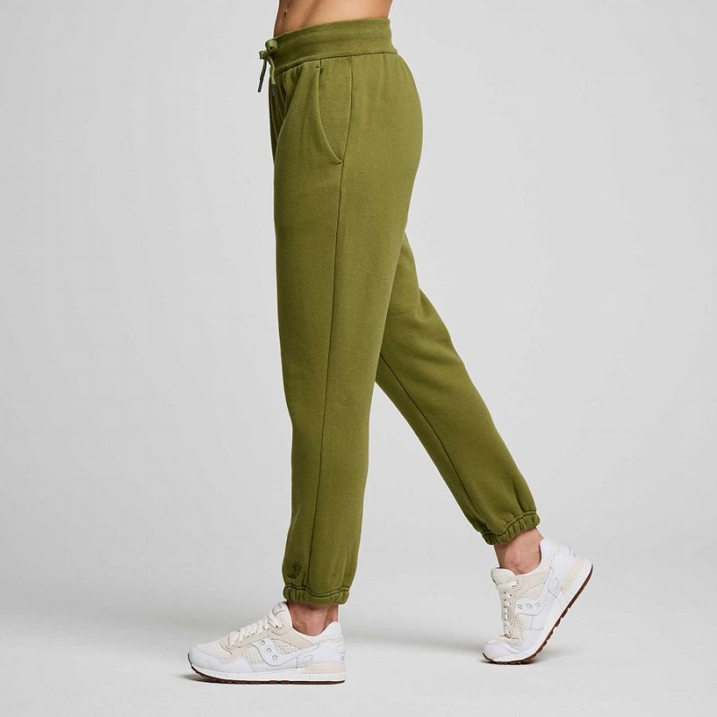 Khaki Saucony Recovery Men's Sweatpants | Philippines S14605-M72