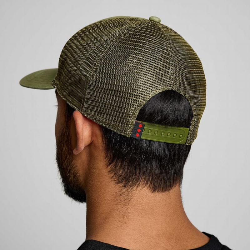 Khaki Saucony Trucker Men's Hats | Philippines S52316-F24