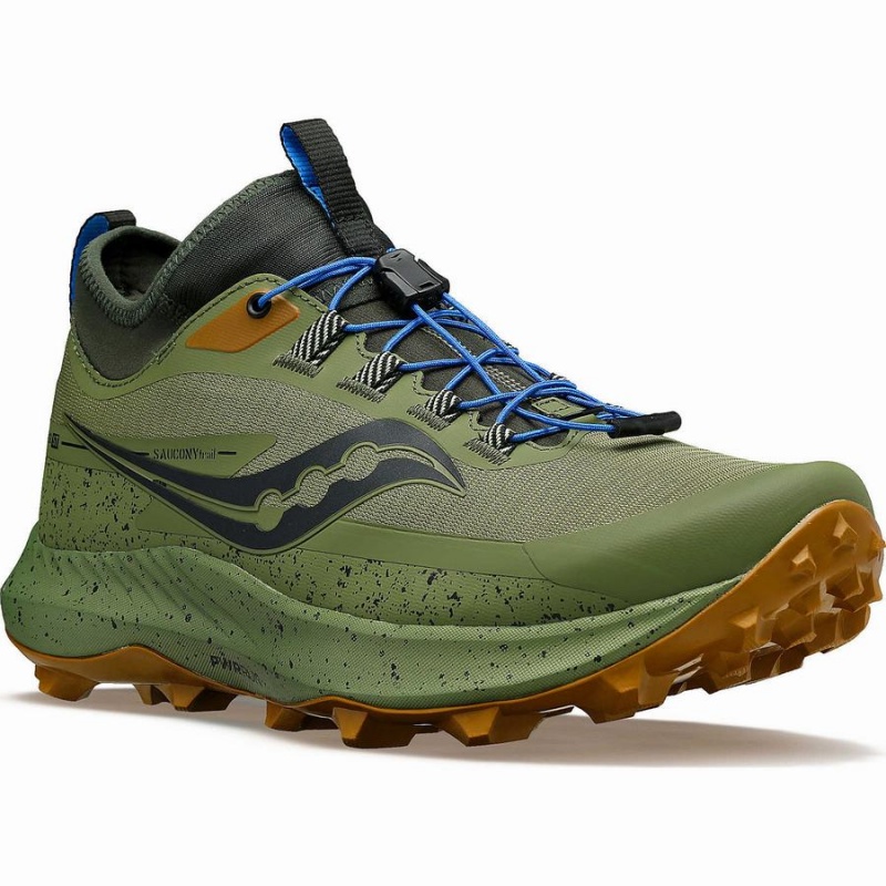 Khaki / Brown Saucony Peregrine 13 ST Men's Trail Running Shoes | Philippines S10762-E56