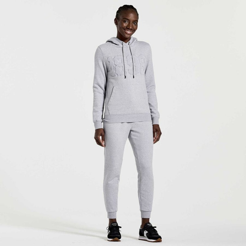 Light Grey Saucony Rested Women's Hoodie | Philippines S87923-Y15