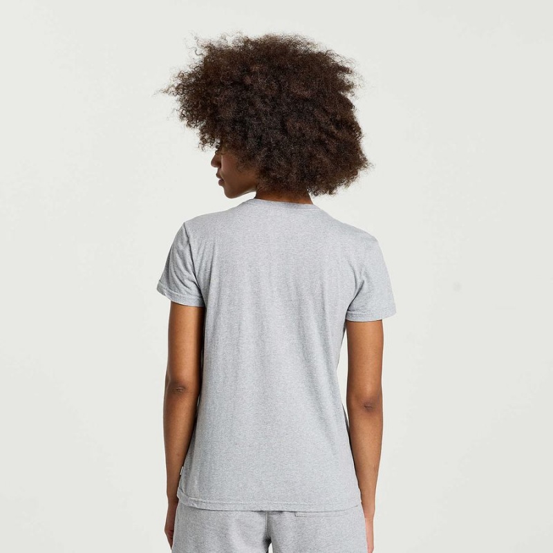 Light Grey Saucony Rested Women's T Shirts | Philippines S02715-C29