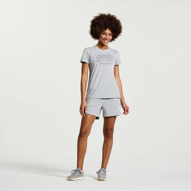 Light Grey Saucony Rested Women's T Shirts | Philippines S02715-C29