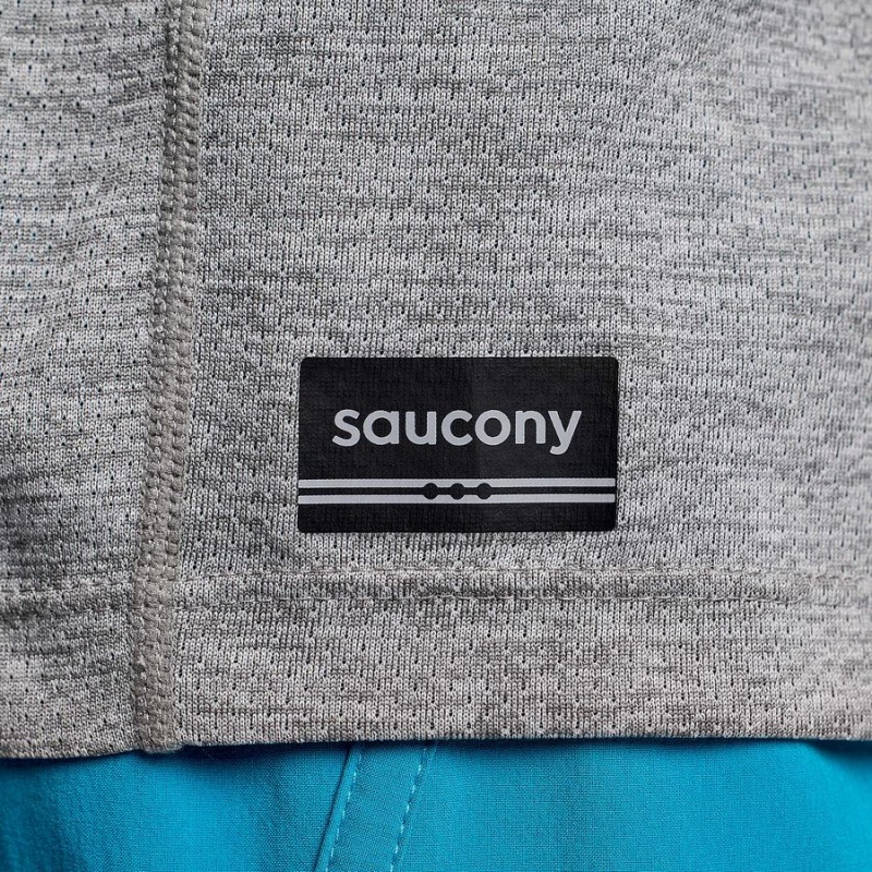 Light Grey Saucony Stopwatch Graphic Long Sleeve Men's T Shirts | Philippines S87510-E84