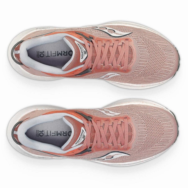 Lotus / Bough Saucony Triumph 21 Wide Women's Running Shoes | Philippines S20756-H75