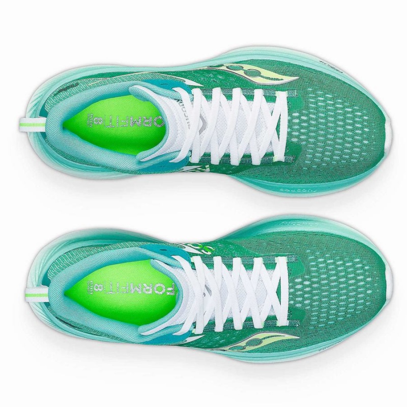 Mint / White Saucony Ride 17 Women's Running Shoes | Philippines S10724-J23