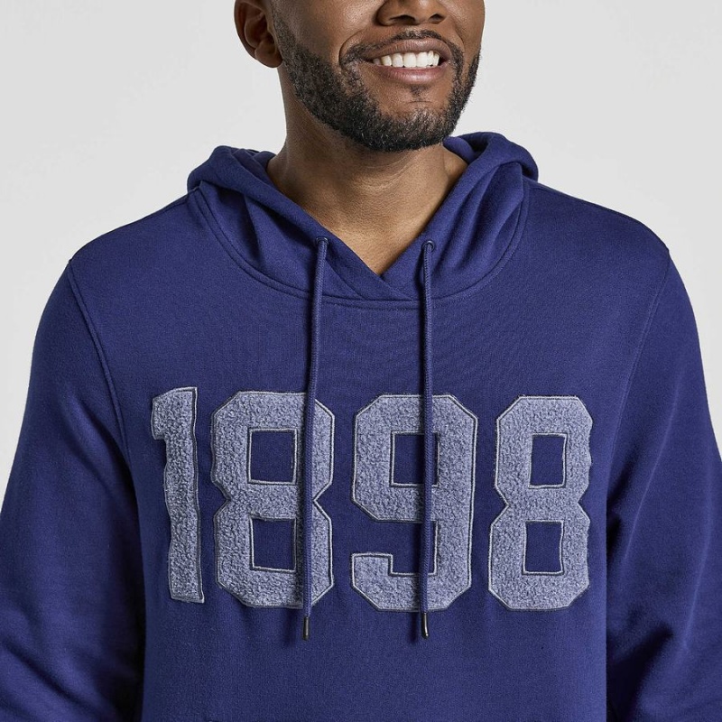 Navy Saucony Rested Men's Hoodie | Philippines S51083-E13