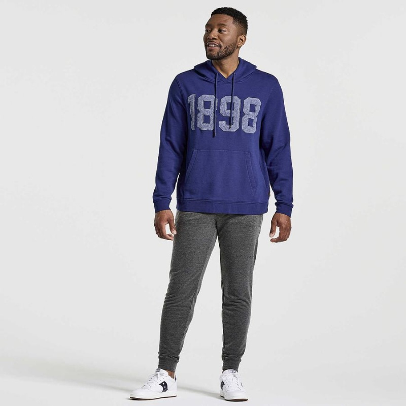 Navy Saucony Rested Men's Hoodie | Philippines S51083-E13