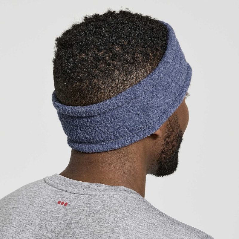 Navy Saucony Rested Sherpa Women's Headband | Philippines S56412-P87