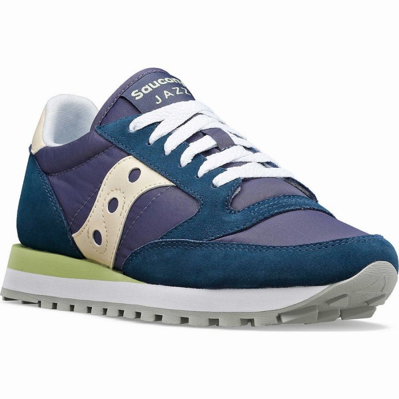 Navy / Cream Saucony Jazz Original Women's Sneakers | Philippines S56327-X57