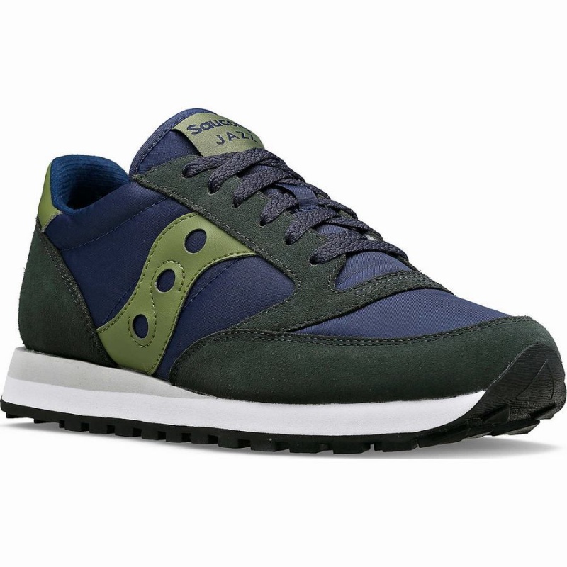 Navy / Green Saucony Jazz Original Men's Sneakers | Philippines S62389-Z75