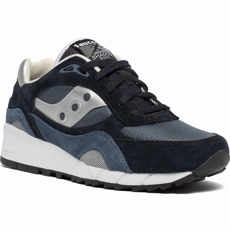 Navy / Silver Saucony Shadow 6000 Men's Sneakers | Philippines S43025-R48