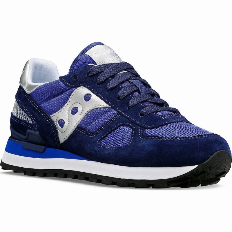 Navy / Silver Saucony Shadow Original Women's Sneakers | Philippines S21463-V38