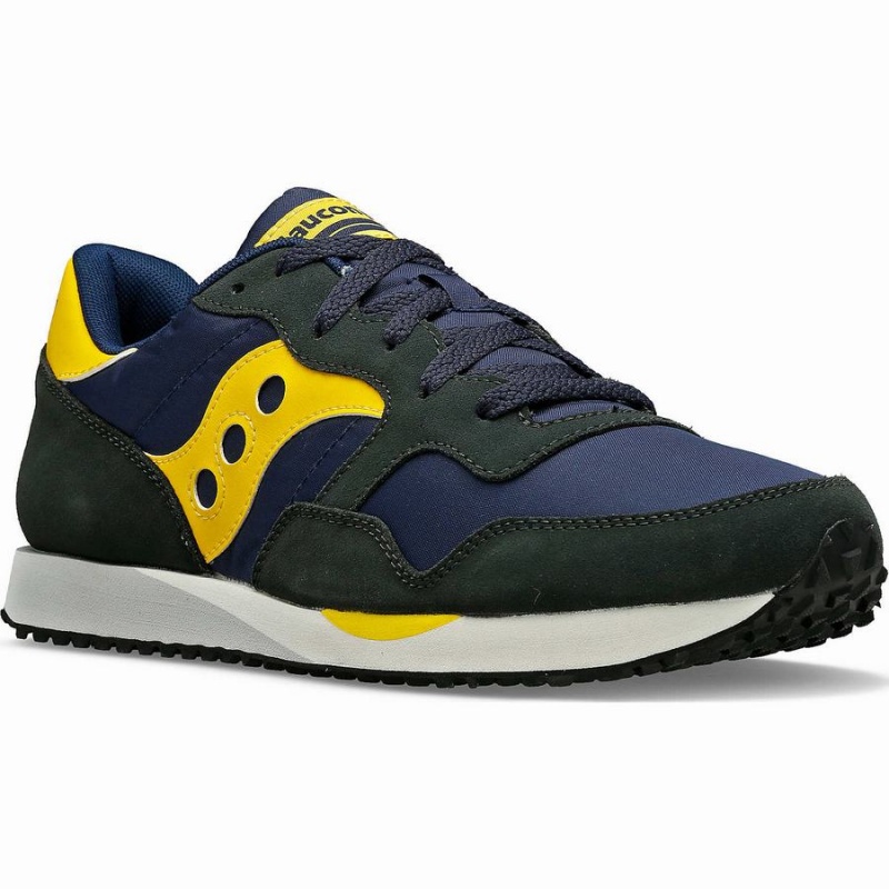 Navy / Yellow Saucony DXN Trainer Men's Sneakers | Philippines S02781-H01