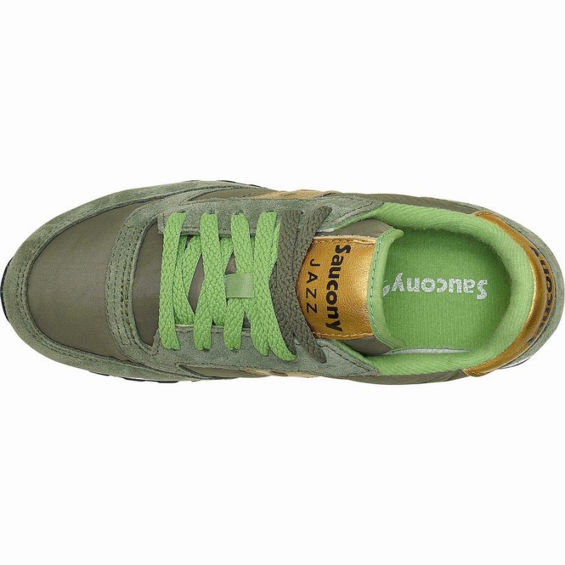 Olive / Gold Saucony Jazz Original Women's Sneakers | Philippines S61592-A97