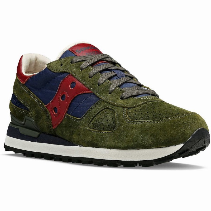 Olive / Navy Saucony Shadow Original Premium Men's Sneakers | Philippines S29486-A67