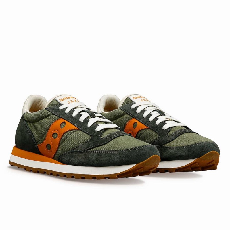 Olive / Orange Saucony Jazz Original Stonewash Women's Sneakers | Philippines S89657-R08