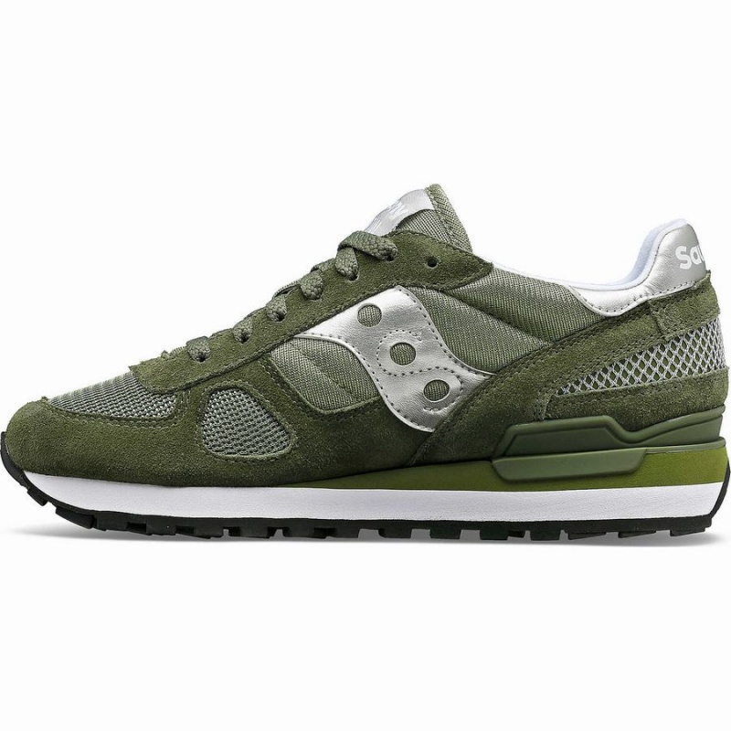 Olive / Silver Saucony Shadow Original Women's Sneakers | Philippines S52430-C61