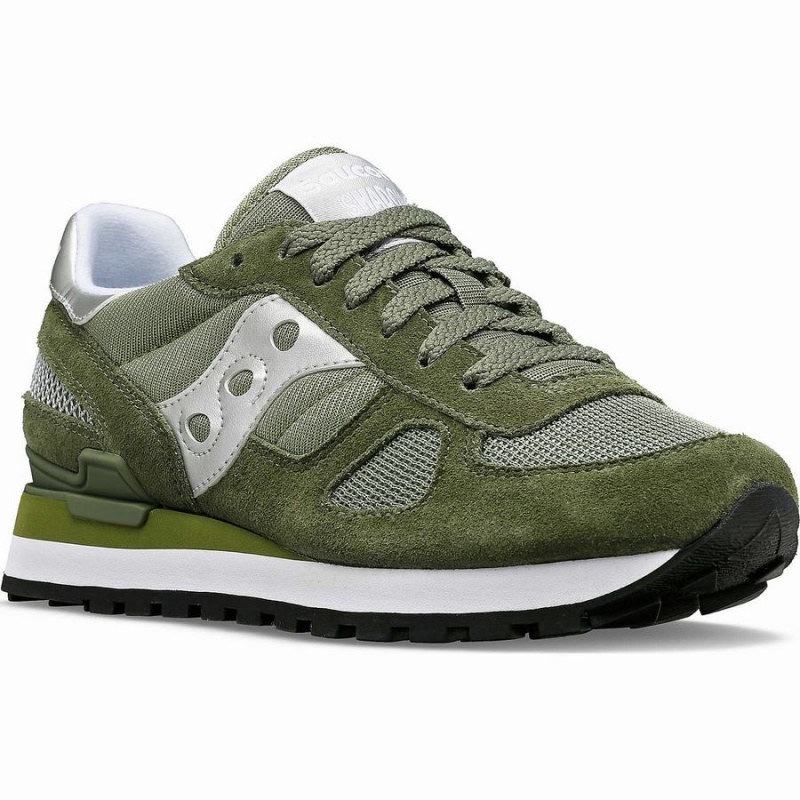 Olive / Silver Saucony Shadow Original Women's Sneakers | Philippines S52430-C61