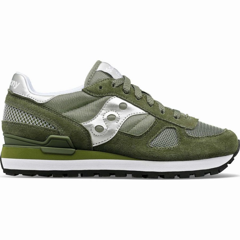 Olive / Silver Saucony Shadow Original Women\'s Sneakers | Philippines S52430-C61