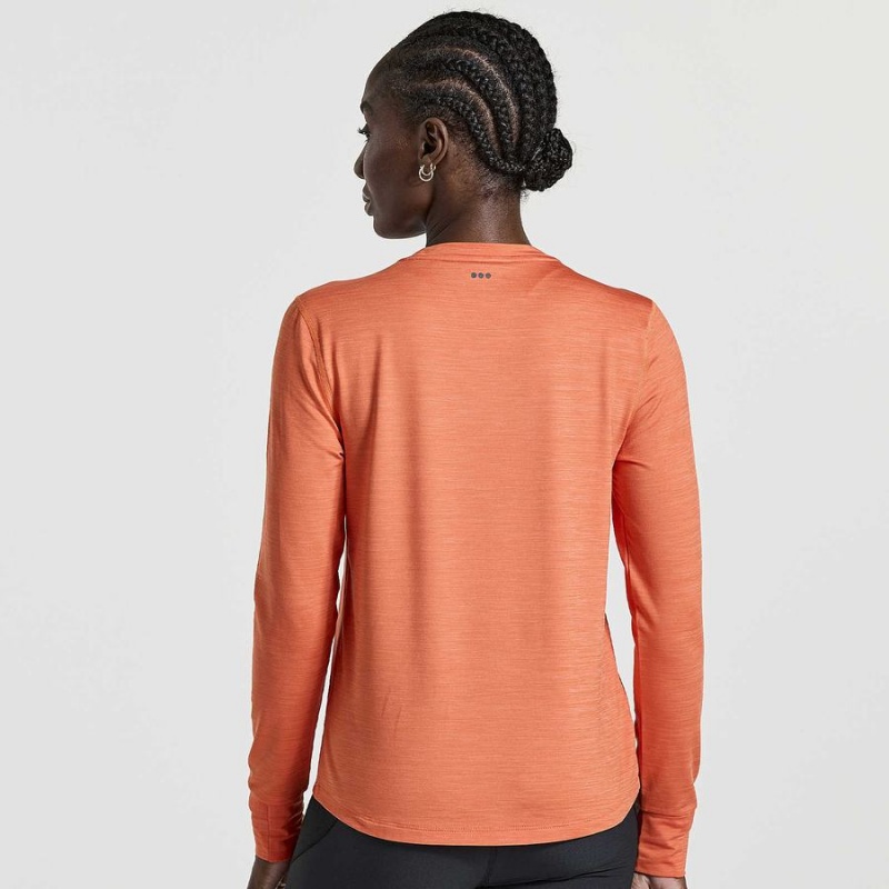 Orange Saucony Boulder Baselayer Women's Tops | Philippines S48175-N93